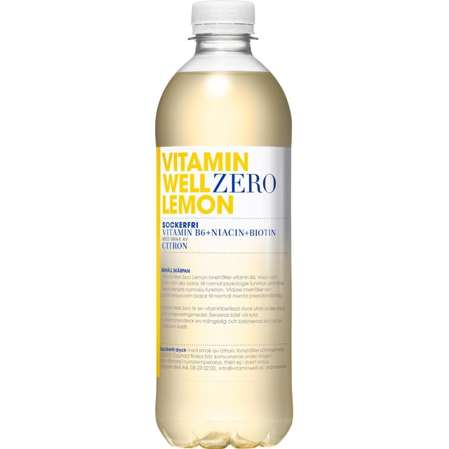 Vitamin Well Zero Lemon 500 ml | Mat & dryck - Drycker - Funktionell dryck | Apoteka