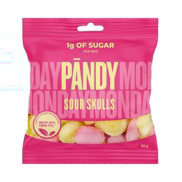 Pändy Candy Sour Skulls 50 g | Mat & dryck - Snacks & godis - Godis | Apoteka