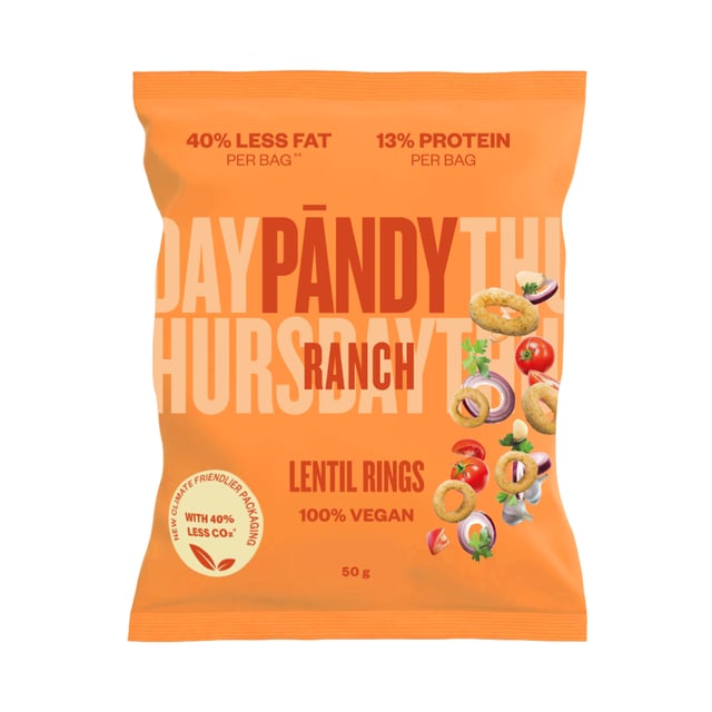 Pändy Lentil Chips Ranch 50g | Mat & dryck - Snacks & godis - Chips & popcorn | Apoteka