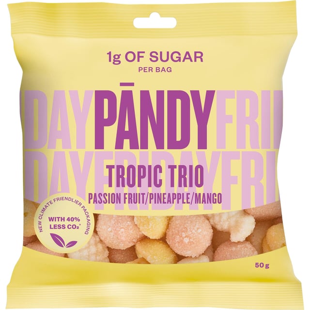 Pändy Candy Tropic Trio 50g | Mat & dryck - Snacks & godis - Godis | Apoteka