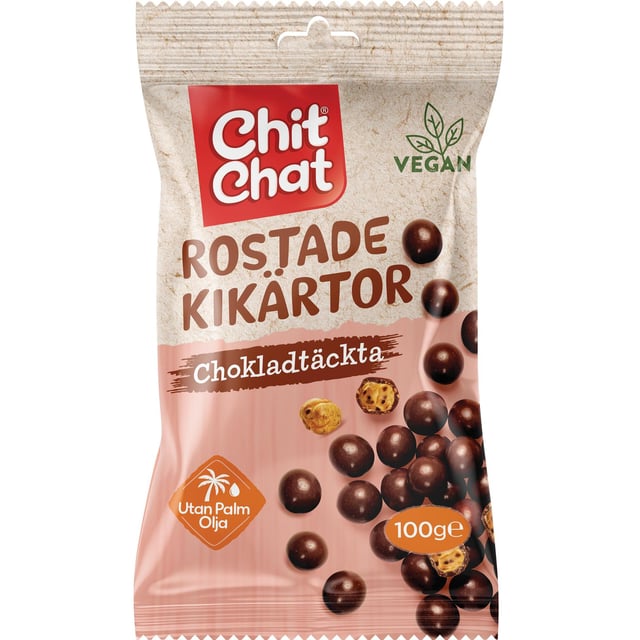 Chit Chat Rostade Kikärtor med Choklad 100 g | Mat & dryck - Snacks & godis - Choklad,Mat & dryck - Snacks & godis - Naturgodis | Apoteka
