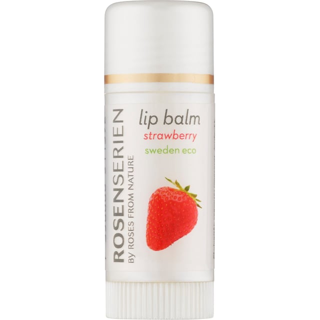 Rosenserien Lip Balm Jordgubb 7,5 ml | Hudvård - Ansiktsvård - Läppbalsam & läppskrubb | Apoteka