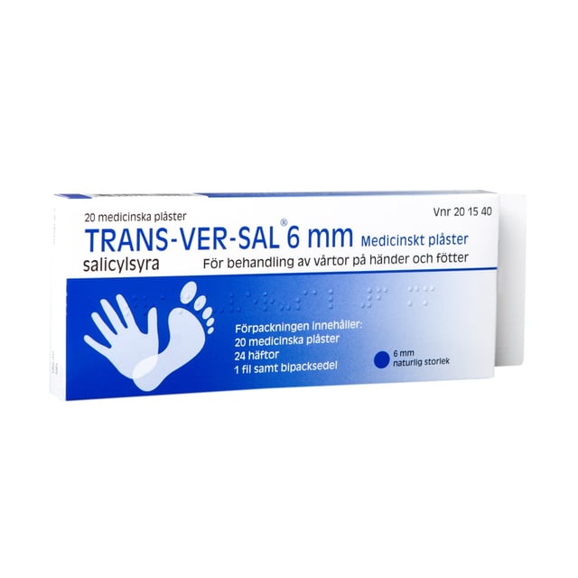 Trans-Ver-Sal medicinskt plåster 15%, 6 mm, 20st