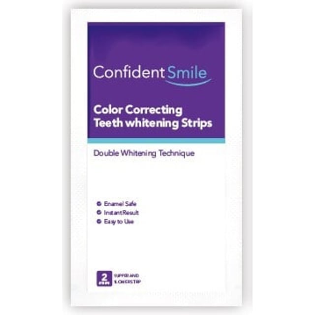 Confident Smile Color Correcting Teeth Whitening Strips 28 st