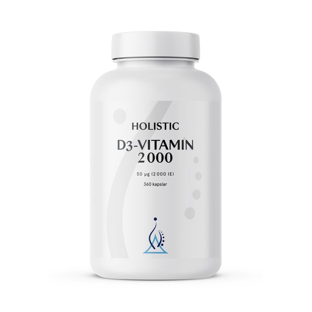 Holistic D3-vitamin 2000 360 kapslar | Vitaminer & kosttillskott - Vitaminer & mineraler - D-vitamin | Apoteka