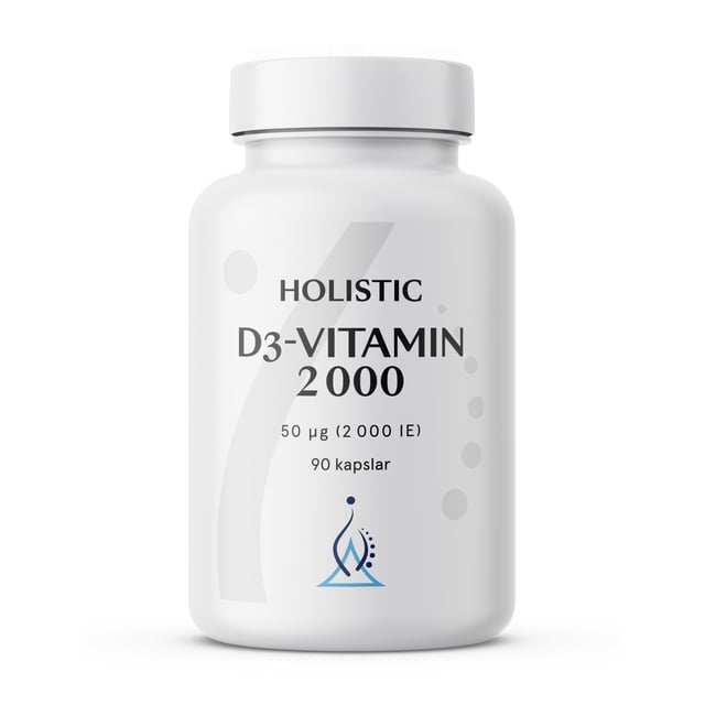 Holistic D3-vitamin 2000IE (50 µg) 90 vegetabiliska kapslar | Vitaminer & kosttillskott - Vitaminer & mineraler - D-vitamin | Apoteka