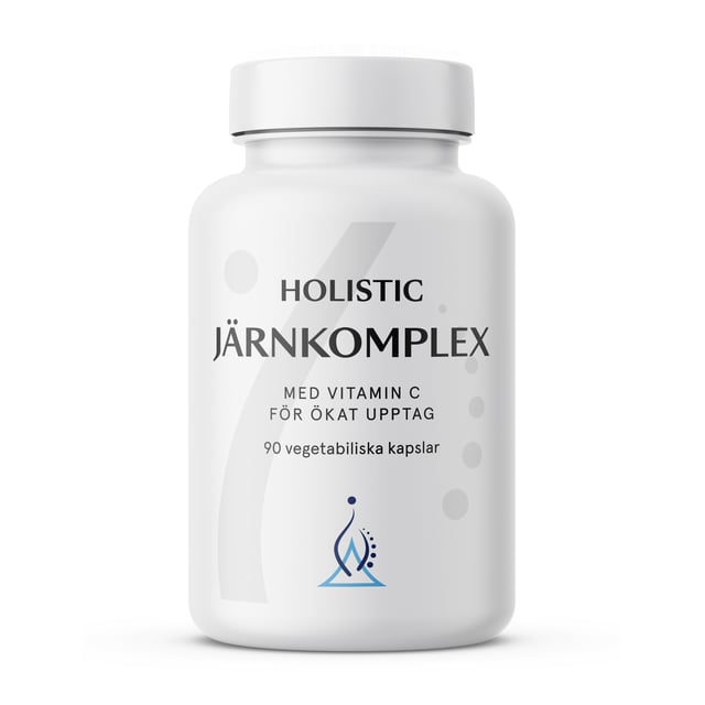 Holistic Järnkomplex 25 mg 90 kapslar | Vitaminer & kosttillskott - Vitaminer & mineraler - Järn | Apoteka