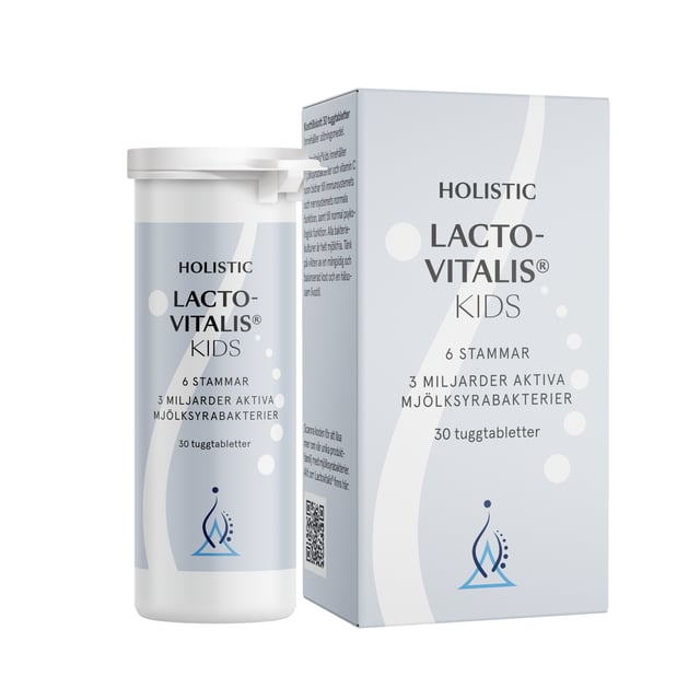 Holistic Lactovitalis® Kids 30 tuggtabletter | Baby, barn & förälder - Vitaminer & kosttillskott för barn - Kosttillskott för barn - Mjölksyrabakterier för barn,Mage & tarm - Mjölksyratabletter | Apoteka