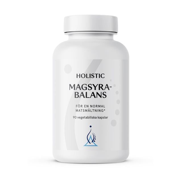 Holistic Magsyrabalans 90 kapslar | Vitaminer & kosttillskott - Kosttillskott för mage - Matsmältningsenzymer | Apoteka