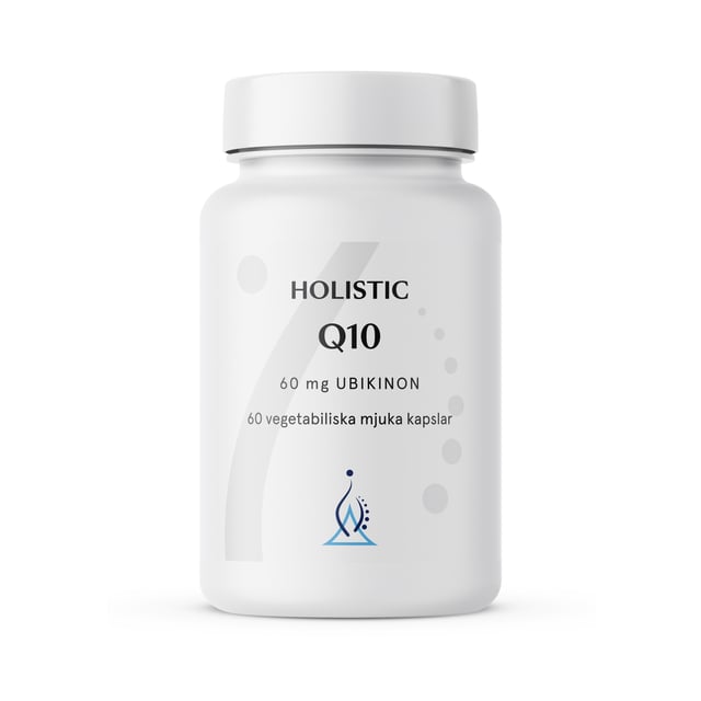 Holistic Q10 Coenzyme 60 mg 60 vegetabiliska mjuka kapslar | Vitaminer & kosttillskott - Q10 | Apoteka