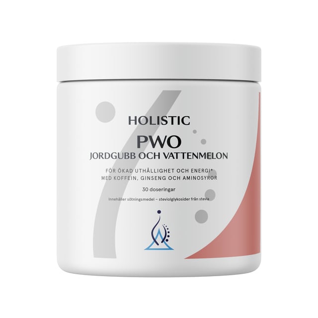 Holistic PWO jordgubb och vattenmelon, 345 g | Träning - Energigivande - PWO,Vitaminer & kosttillskott - Energi & fokus | Apoteka