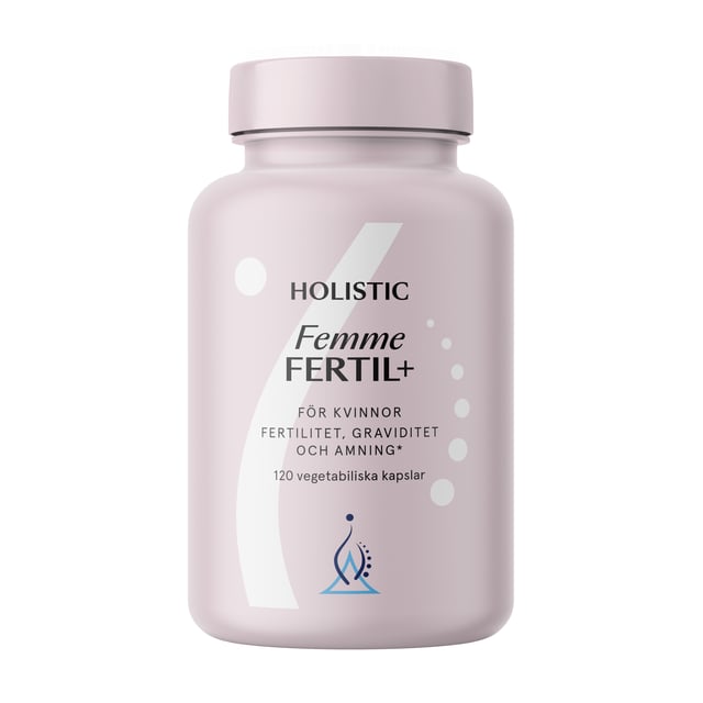 Holistic Femme FERTIL + 120 kapslar | Vitaminer & kosttillskott - Vitaminer & mineraler - Multivitamin - Multivitamin för kvinnor,Vitaminer & kosttillskott - Vitaminer & mineraler - Multivitamin - Multivitaminkomplex,Graviditet - Kosttillskott för gravida | Apoteka