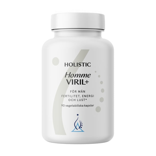 Holistic Homme Viril+ 90 vegetabiliska kapslar | Vitaminer & kosttillskott - Vitaminer & mineraler - Multivitamin - Multivitaminkomplex,Vitaminer & kosttillskott - Energi & fokus | Apoteka