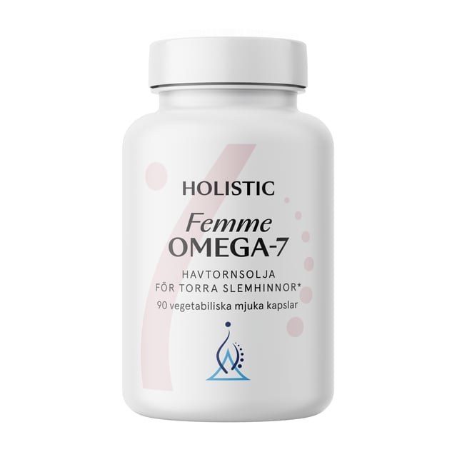 Holistic Femme Omega-7 Havtornsolja 90 kapslar | Vitaminer & kosttillskott - Kosttillskott för intimhälsa | Apoteka