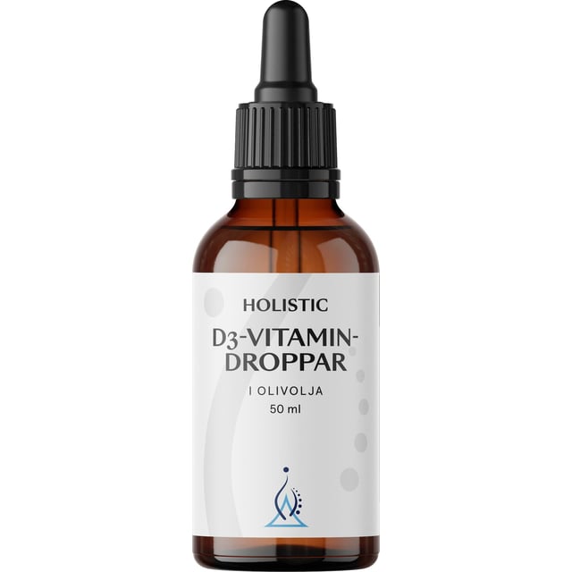 Holistic D3-vitamindroppar 50 ml | Vitaminer & kosttillskott - Vitaminer & mineraler - D-vitamin | Apoteka
