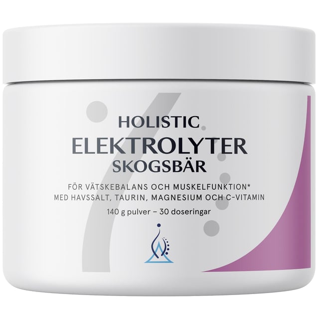 Holistic Elektrolyter Skogsbär 140 g | Vitaminer & kosttillskott - Elektrolyter | Apoteka