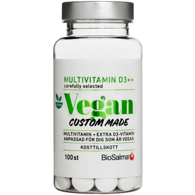 BioSalma Multivitamin D3++ Vegan 100 tabletter | Vitaminer & kosttillskott - Vitaminer & mineraler - D-vitamin,Vitaminer & kosttillskott - Vitaminer & mineraler - Multivitamin | Apoteka