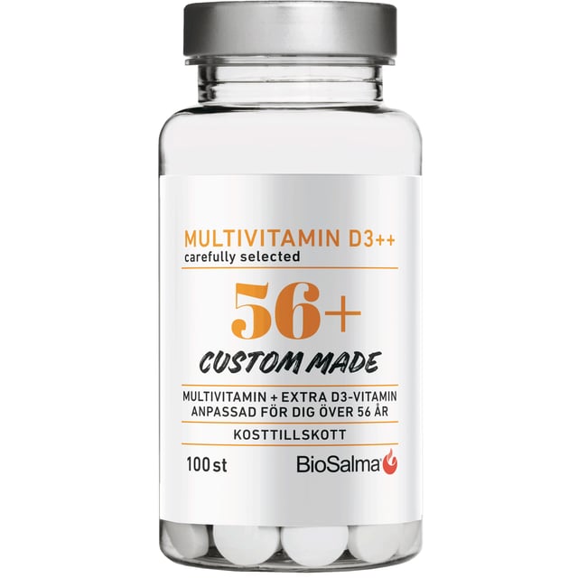 BioSalma Multivitamin 56+ D3++ 100 tabletter