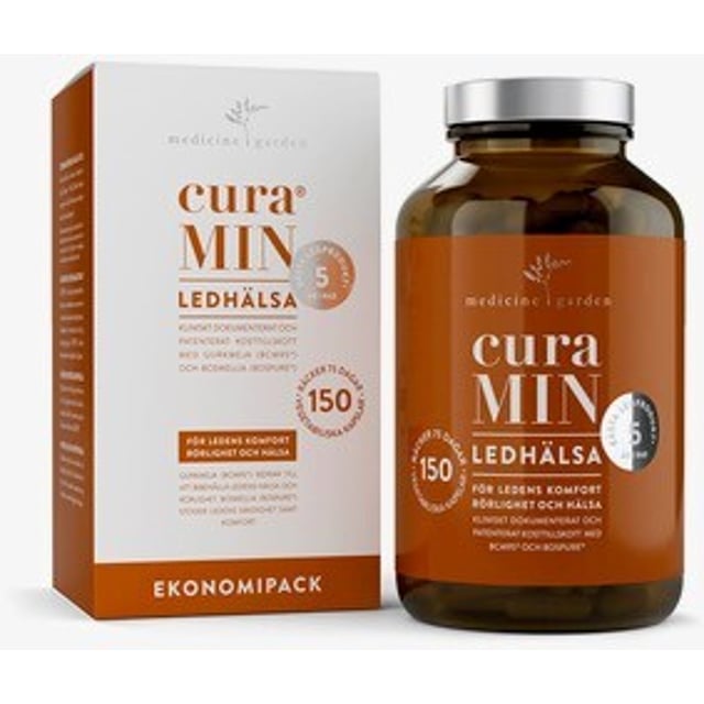 MedicineGarden CuraMIN Ledhälsa 150 kapslar | Vitaminer & kosttillskott - Leder & muskler | Apoteka