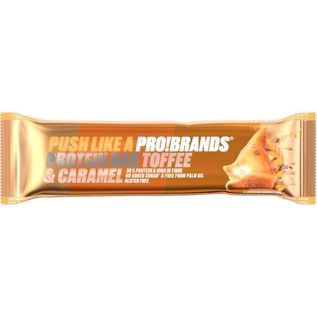 ProBrands Protein Bar Toffee & Caramel 45g | Träning - Proteintillskott - Proteinbar | Apoteka