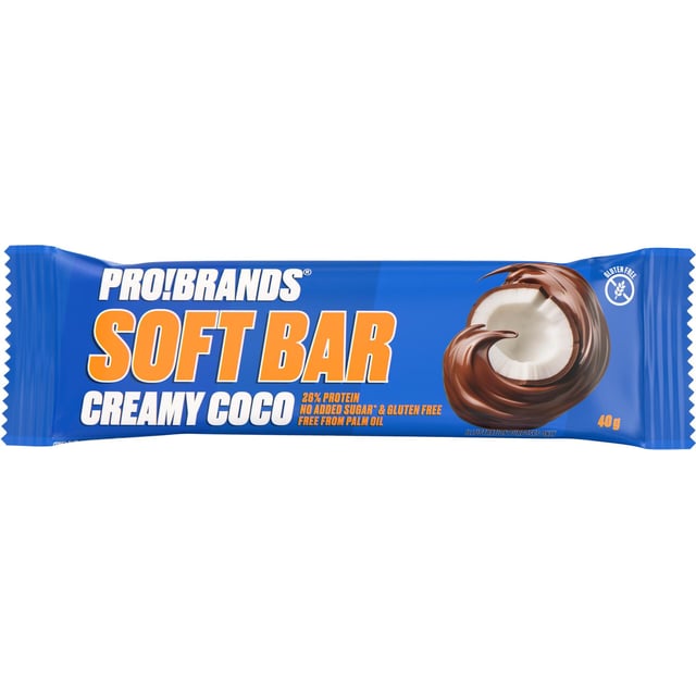 Probrands Softbar Creamy Coco 40g | Träning - Proteintillskott - Proteinbar | Apoteka