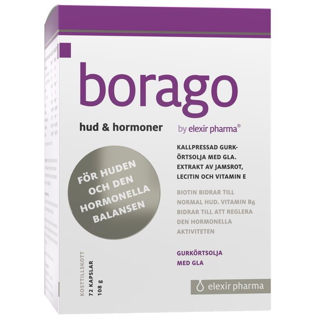 Borago Hud & Hormoner 72 kapslar | Vitaminer & kosttillskott - Vitaminer & mineraler - Multivitamin - Multivitamin för kvinnor,Vitaminer & kosttillskott - Hormonell balans | Apoteka