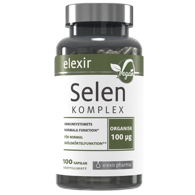 Elexir Pharma Selen Komplex 100 kapslar | Vitaminer & kosttillskott - Vitaminer & mineraler - Selen,Vitaminer & kosttillskott - Immunförsvar | Apoteka
