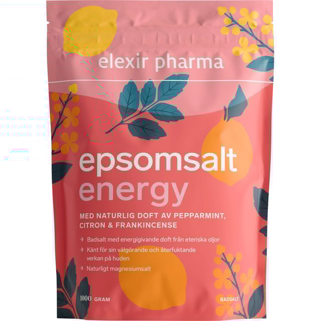 Elexir Pharma Epsomsalt Energy 1 kg | Hudvård - Kroppsvård - Bad & dusch - Badsalt | Apoteka