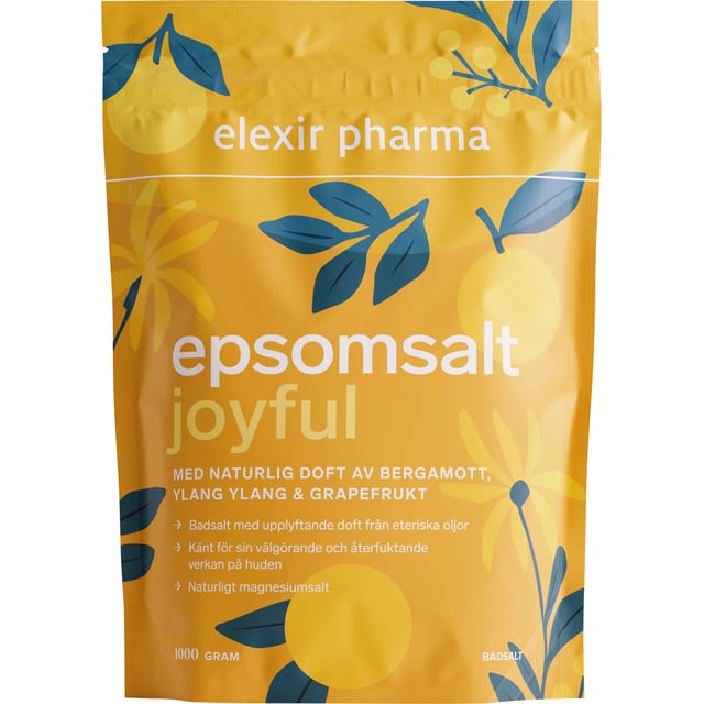 Elexir Pharma Epsomsalt Joyful 1 kg | Hudvård - Kroppsvård - Bad & dusch - Badsalt | Apoteka