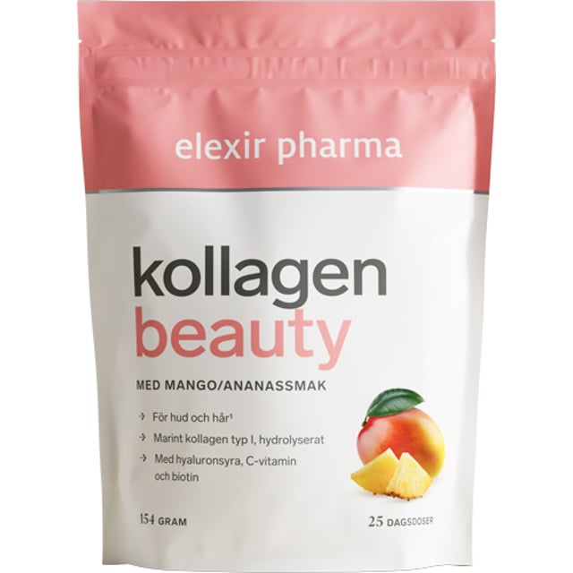 Elexir Pharma Kollagen Beauty 154 g | Vitaminer & kosttillskott - Kollagen | Apoteka