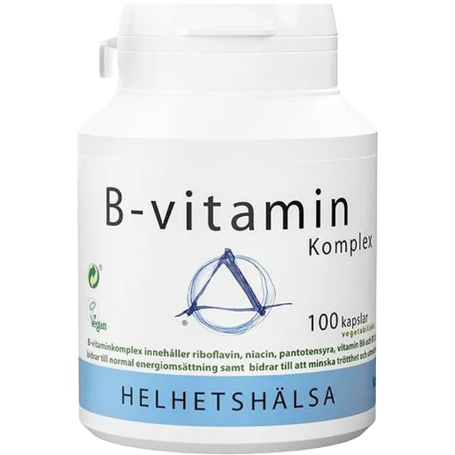 Helhetshälsa B-vitamin Komplex 100 kapslar | Vitaminer & kosttillskott - Vitaminer & mineraler - B-vitaminer - B-vitaminkomplex | Apoteka