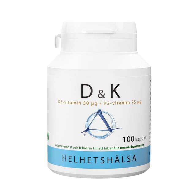 Helhetshälsa D & K 100 kapslar | Vitaminer & kosttillskott - Leder & muskler | Apoteka