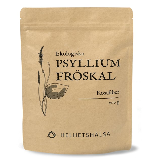 Helhetshälsa Psylliumfröskal Ekologiska 200g | Vitaminer & kosttillskott - Kosttillskott för mage - Kostfiber,Mage & tarm - Matsmältning | Apoteka