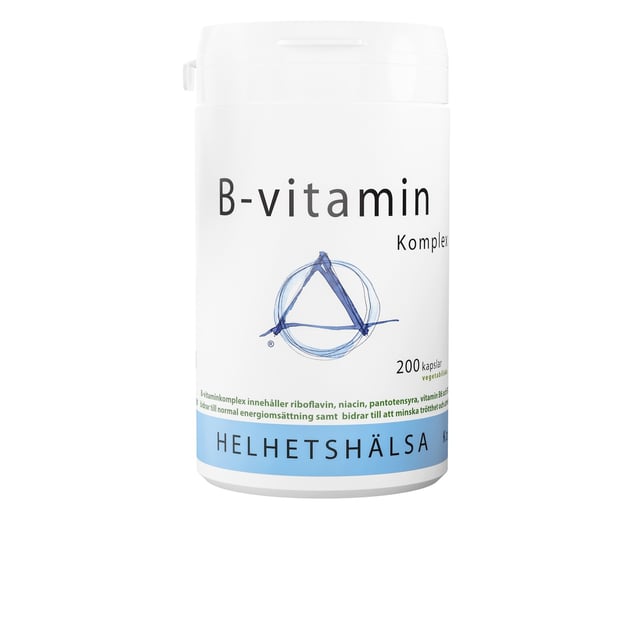 Helhetshälsa B-vitaminkomplex 200 kapslar | Vitaminer & kosttillskott - Vitaminer & mineraler - B-vitaminer - B-vitaminkomplex | Apoteka