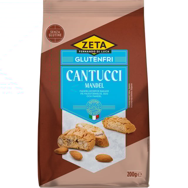 Zeta Cantucci Mandel Glutenfri | Mat & dryck - Skafferi - Pasta, ris & nudlar,Mat & dryck - Glutenfritt | Apoteka