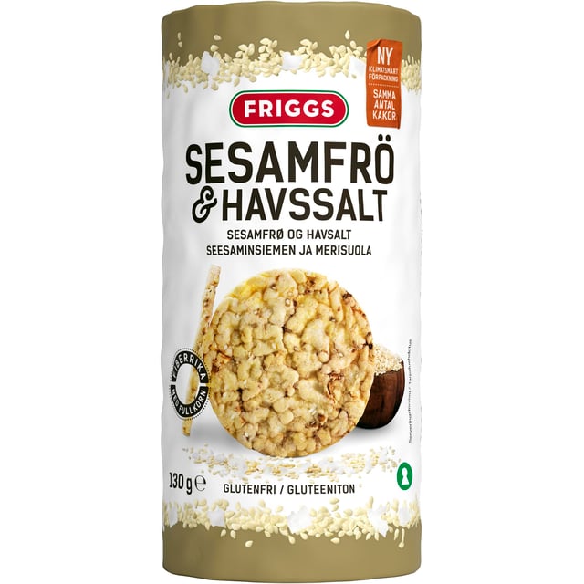 Friggs Majskakor Sesamfrö & Havssalt 130 g | Mat & dryck - Skafferi - Kakor & kex,Mat & dryck - Glutenfritt | Apoteka