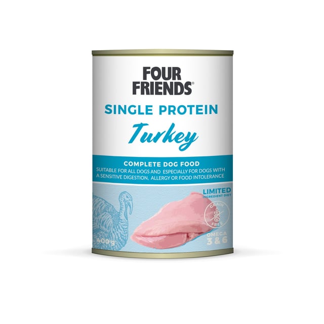 FourFriends Turkey burk 400 g | Djur - Djurfoder & tillskott | Apoteka