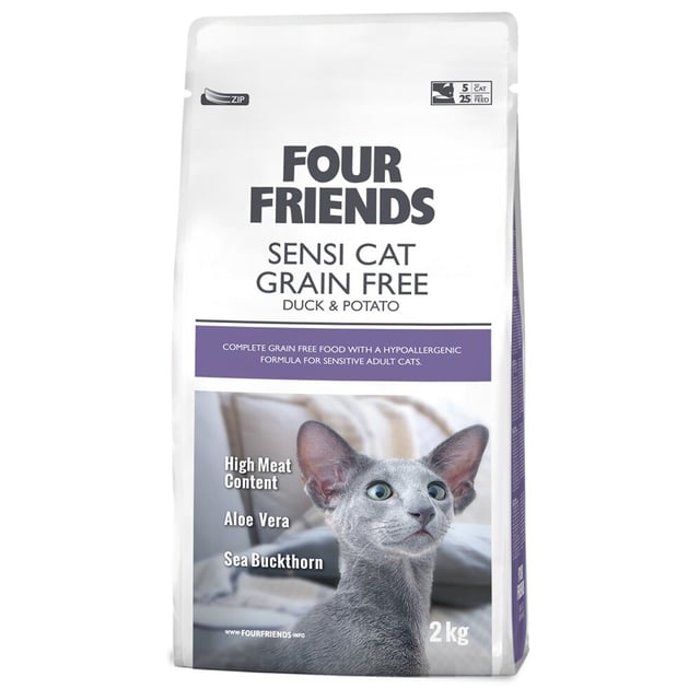 FourFriends Cat Grain Free Sensi Cat 2 kg | Djur - Djurfoder & tillskott | Apoteka