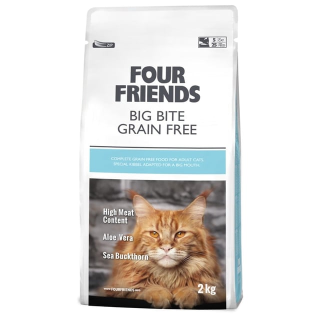 FourFriends Cat Grain Free Big Bite 2 kg | Djur - Djurfoder & tillskott | Apoteka