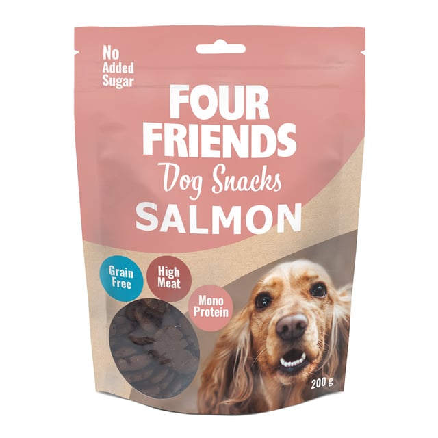 FourFriends Dog Snacks Salmon 200 g | Djur - Djurgodis - Hundgodis | Apoteka