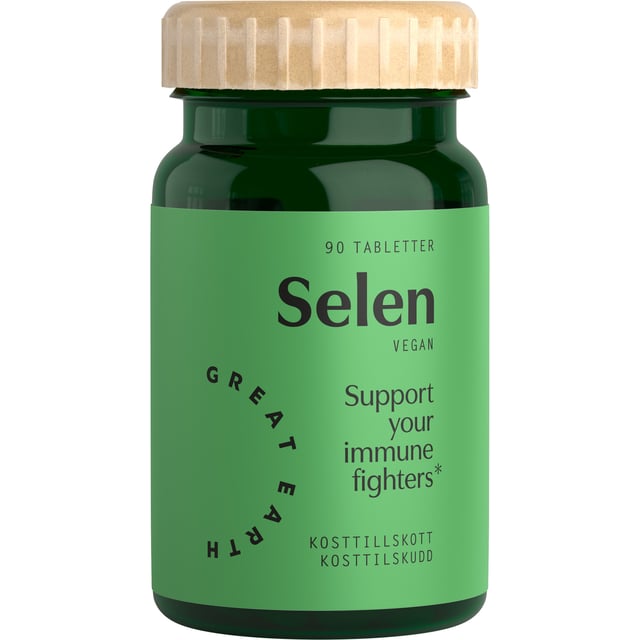 Great Earth Selen 100µg 90 tabletter | Vitaminer & kosttillskott - Vitaminer & mineraler - Selen | Apoteka