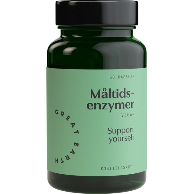 Great Earth Måltidsenzymer 60 kapslar | Vitaminer & kosttillskott - Kosttillskott för mage - Matsmältningsenzymer,Mage & tarm - Matsmältning | Apoteka