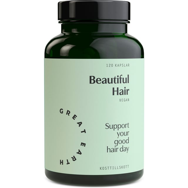 Great Earth Beautiful Hair 120 kapslar | Vitaminer & kosttillskott - Hud, hår & naglar | Apoteka