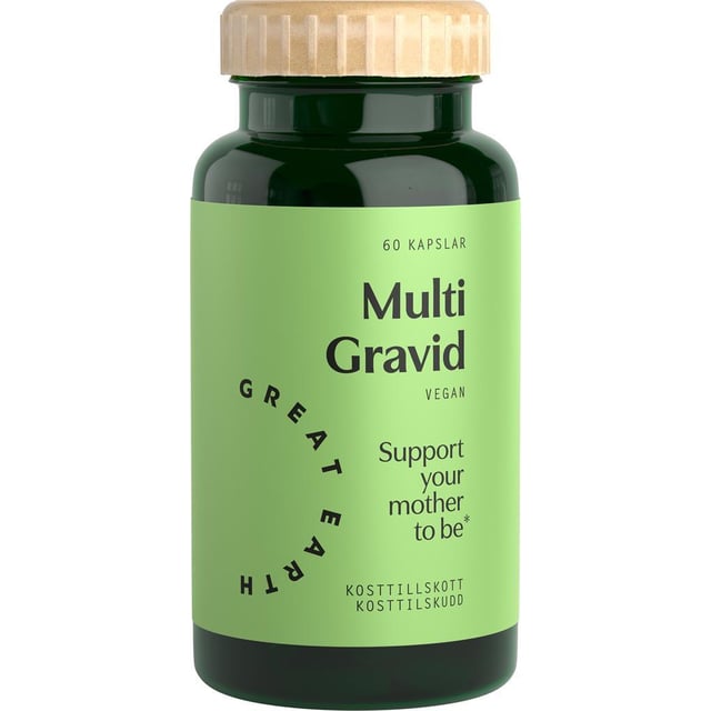 Great Earth Multi Gravid 60 kapslar | Vitaminer & kosttillskott - Vitaminer & mineraler - Multivitamin - Multivitamin för gravida,Vitaminer & kosttillskott - Vitaminer & mineraler - Multivitamin - Multivitaminkomplex | Apoteka