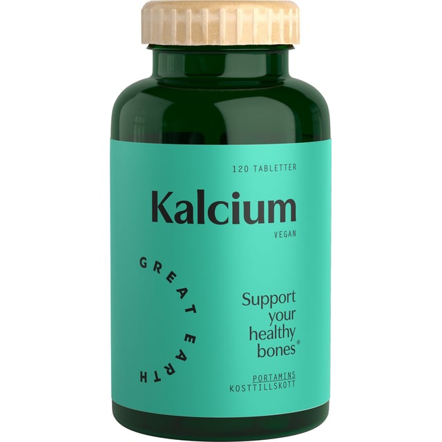 Great Earth Kalcium 120 tabletter | Vitaminer & kosttillskott - Vitaminer & mineraler - Kalcium | Apoteka