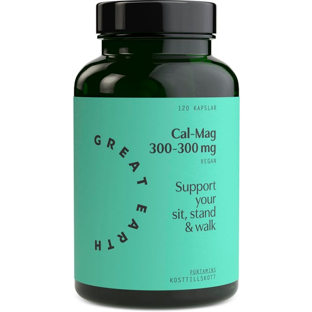 Great Earth Cal-Mag 300-300 mg 120 kapslar | Vitaminer & kosttillskott - Vitaminer & mineraler - Kalcium,Vitaminer & kosttillskott - Vitaminer & mineraler - Magnesium | Apoteka