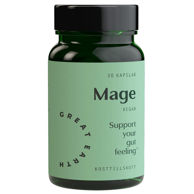 Great Earth Mage 30 kapslar | Vitaminer & kosttillskott - Kosttillskott för mage - Matsmältningsenzymer,Mage & tarm - Matsmältning | Apoteka