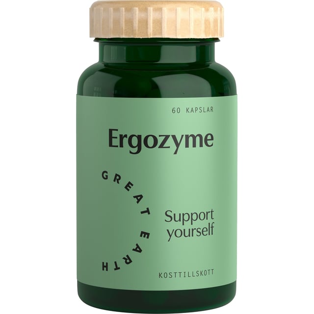 Great Earth Ergozyme 60 kapslar | Vitaminer & kosttillskott - Kosttillskott för mage - Matsmältningsenzymer | Apoteka