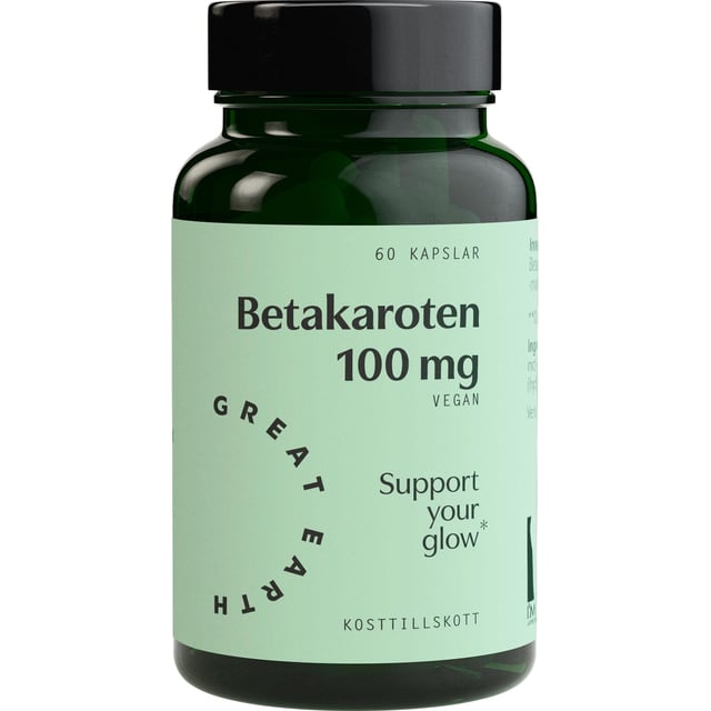 Great Earth Betakaroten 60 kapslar | Vitaminer & kosttillskott - Betakaroten | Apoteka