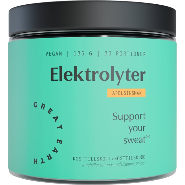 Great Earth Elektrolyter Apelsin 135 g | Vitaminer & kosttillskott - Elektrolyter | Apoteka